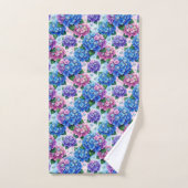 Ensemble de serviettes hydrangeas chic et diamants (Serviette à main)