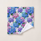 Ensemble de serviettes hydrangeas chic et diamants (Gant de toilette)