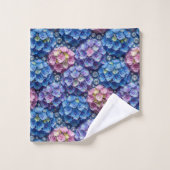 Ensemble de serviettes hydrangeas et diamants chic (Gant de toilette)