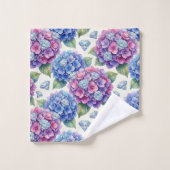Ensemble de serviettes Hydrangeas et Diamants Chic (Gant de toilette)