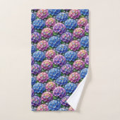 Ensemble de serviettes hydrangeas et diamants chic (Serviette à main)