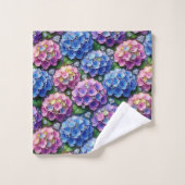 Ensemble de serviettes hydrangeas et diamants chic (Gant de toilette)