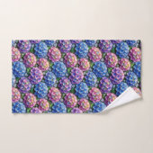 Ensemble de serviettes hydrangeas et diamants chic (Serviette à main)
