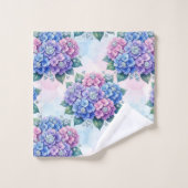 Ensemble de serviettes hydrangeas et diamants chic (Gant de toilette)