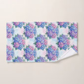 Ensemble de serviettes hydrangeas et diamants chic (Serviette à main)