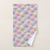 Ensemble de serviettes hydrangeas pastel et diaman (Serviette à main)