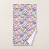 Ensemble de serviettes hydrangeas pastel et diaman (Serviette à main)