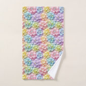 Ensemble de serviettes hydrangeas pastel et diaman (Serviette à main)