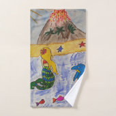 Ensemble de serviettes Île de la Sirène (Serviette à main)