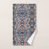 Ensemble de serviettes imprimé léopard des neiges (Serviette à main)