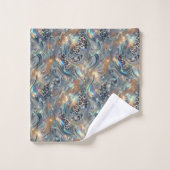 Ensemble de serviettes imprimé léopard des neiges (Gant de toilette)