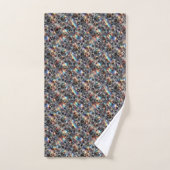Ensemble de serviettes imprimé léopard des neiges (Serviette à main)