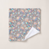 Ensemble de serviettes imprimé léopard des neiges (Gant de toilette)