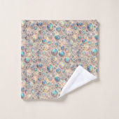 Ensemble de serviettes imprimé léopard des neiges (Gant de toilette)