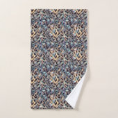 Ensemble de serviettes imprimé léopard des neiges (Serviette à main)