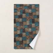 Ensemble de serviettes imprimées d'animaux africai (Serviette à main)