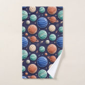 Ensemble de serviettes intergalactiques des planèt (Serviette à main)