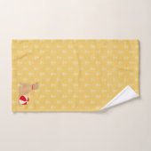 Ensemble de serviettes jaunes pour chiens de plage (Serviette à main)