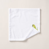 Ensemble de serviettes jolies vertes d'Inséparable (Gant de toilette)