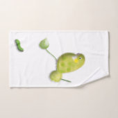 Ensemble de serviettes jolies vertes d'Inséparable (Serviette à main)