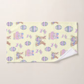 Ensemble de serviettes Lapins oeufs (Serviette à main)