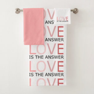 Ensemble de serviettes Love Is The Answer