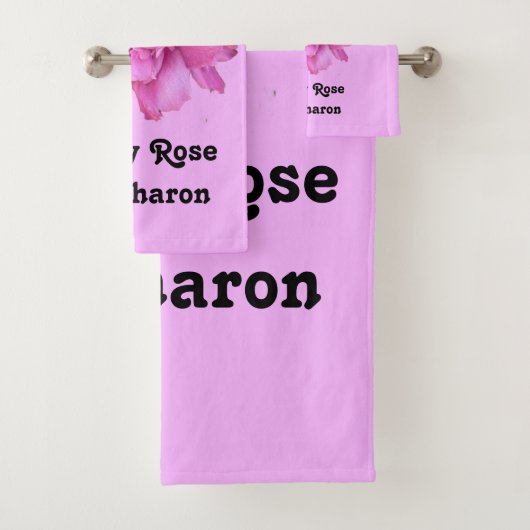 Ensemble de serviettes Lucy Rose (En situation)