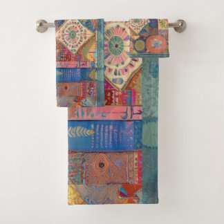 Ensemble de serviettes Mandala Patchwork