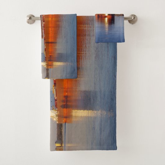 Ensemble de serviettes Mark W. Barker (En situation)