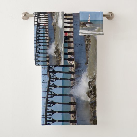 Ensemble de serviettes Michigan City East Pierhead (En situation)