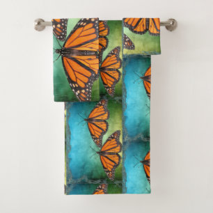 Ensemble de serviettes Monarch Butterfly