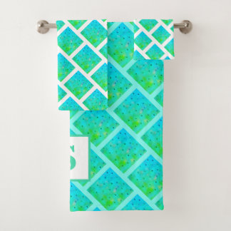 Ensemble de serviettes Monogramme Été Printemps Lu