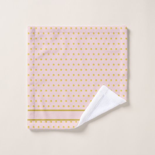 Ensemble de serviettes Monogrammé Pka Or Rose (Gant de toilette)