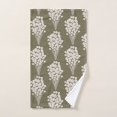 Ensemble de serviettes monogrammes floraux aquarel (Serviette à main)