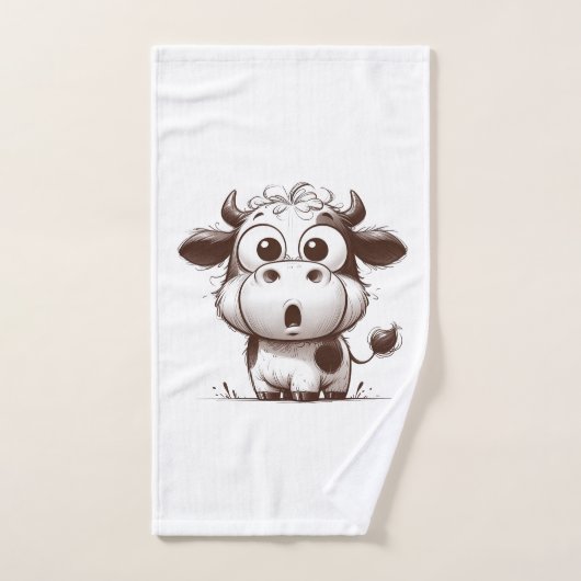 Ensemble de serviettes "Moo-Ments of Cleanness" - (Serviette à main)