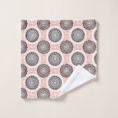Ensemble de serviettes Motif Cercles Abstraits (Gant de toilette)
