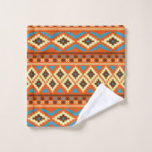 Ensemble de serviettes Motif Cute Aztec (Gant de toilette)