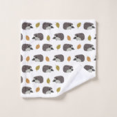 Ensemble de serviettes Motif de hérisson (Gant de toilette)