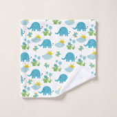 Ensemble de serviettes Motif éléphants (Gant de toilette)