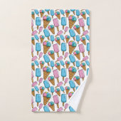 Ensemble de serviettes motif glace (Serviette à main)