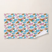 Ensemble de serviettes motif glace (Serviette à main)