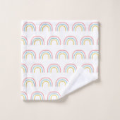 Ensemble de serviettes Motif Peinture arc-en-ciel (Gant de toilette)