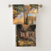 Ensemble de serviettes "Mountain Cabin" (En situation)