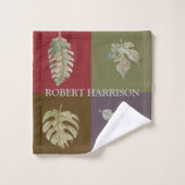 Ensemble de serviettes multicolores (Gant de toilette)