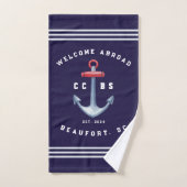 Ensemble de serviettes nautiques (Serviette à main)