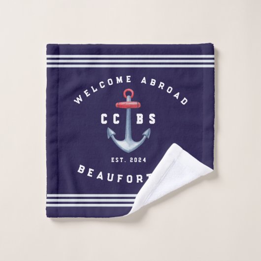 Ensemble de serviettes nautiques (Gant de toilette)