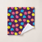 Ensemble de serviettes Neon Roses (Gant de toilette)