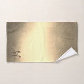 Ensemble De Serviettes Ombre Brown Tan Monogram te (Serviette à main)