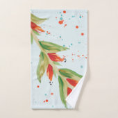 Ensemble De Serviettes Orange Rouillé Et Aquarelle (Serviette à main)