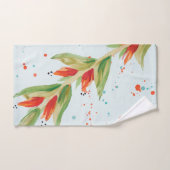 Ensemble De Serviettes Orange Rouillé Et Aquarelle (Serviette à main)